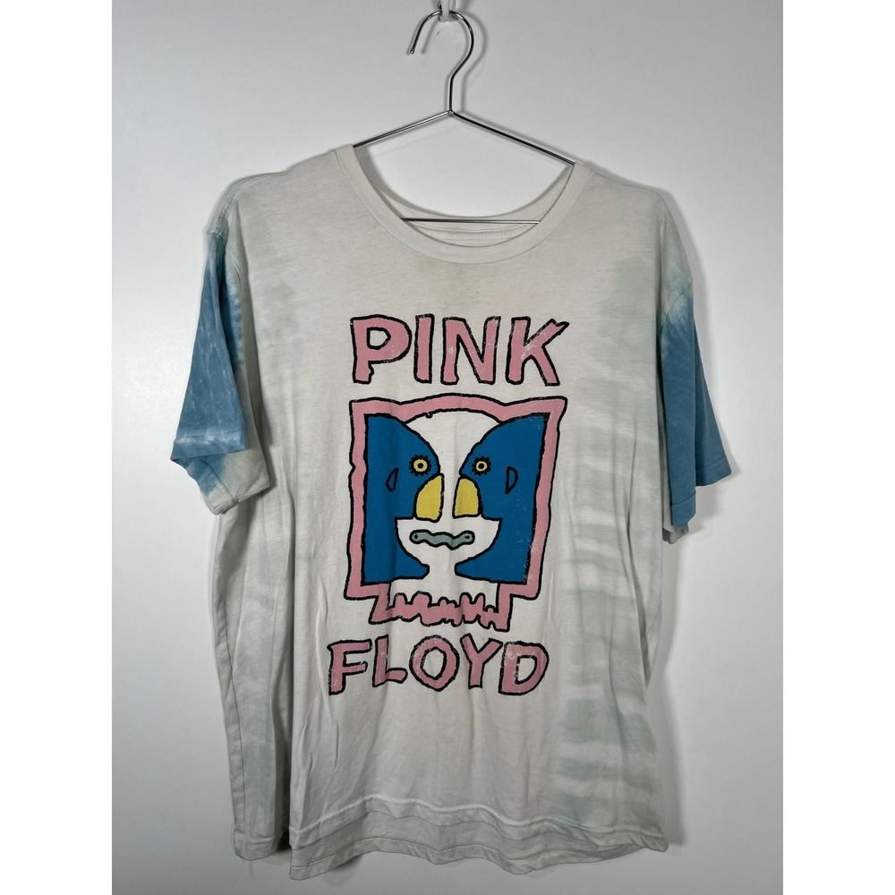 Pink Floyd Tie Dye Graphic Band‎ T-Shirt Blue White XXL